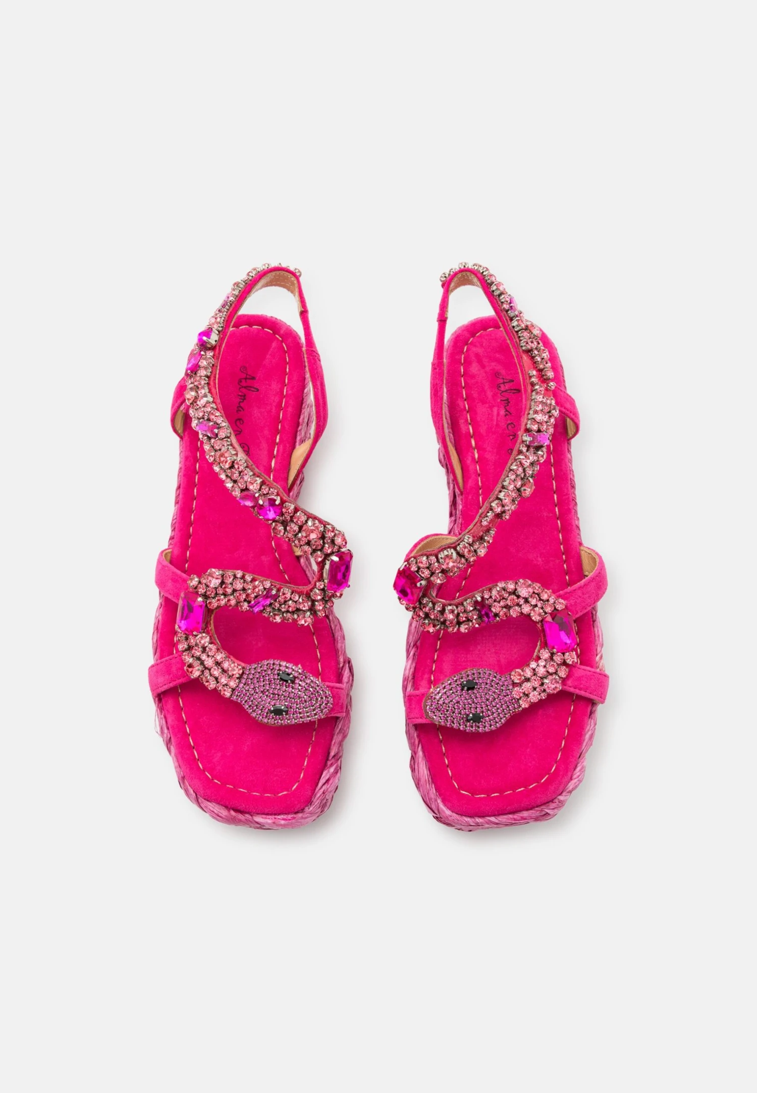 Alma En Pena Sandalen Met Sleehak - Fuxia 6 Alma En Pena Sandalen Met Sleehak - Fuxia - Afbeelding 6