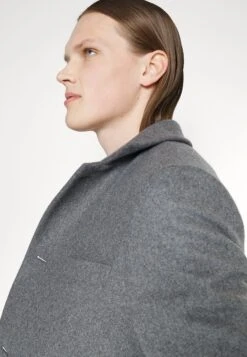 J.Lindeberg Holger Melton Coat - Mantel - Mid Grey Melange -Mode Kleding Winkel c574d86a60724a93a69f550f2ef823aa