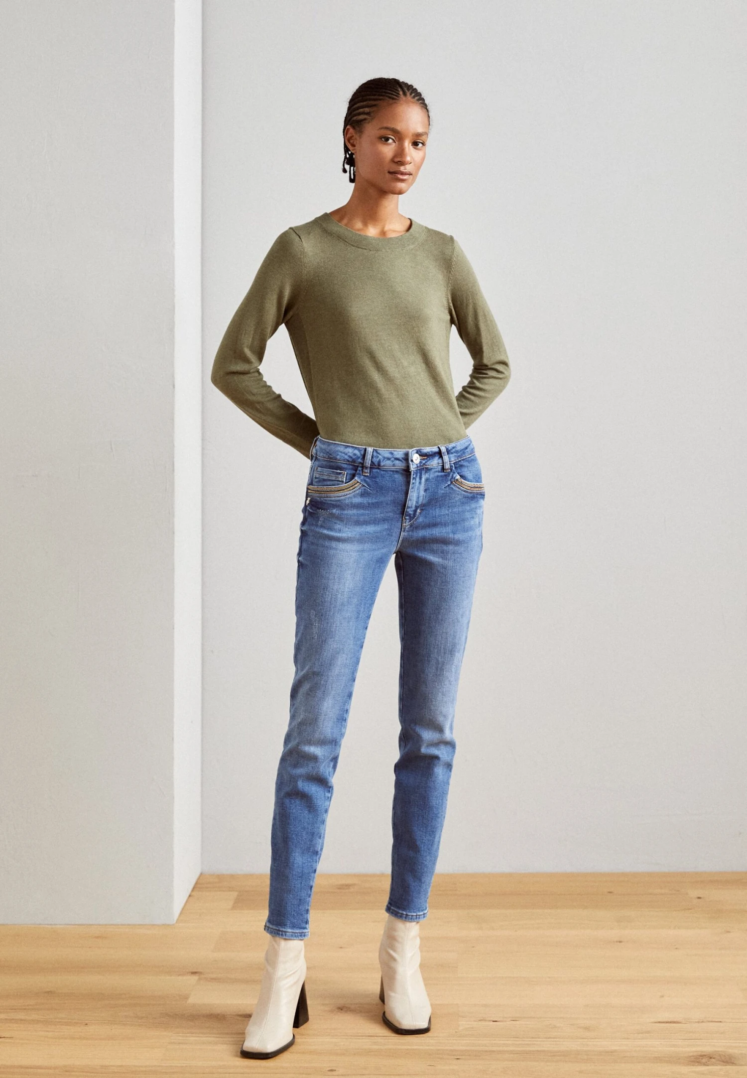 Mos Mosh Sumner Vivid - Slim Fit Jeans - Blue 2 Mos Mosh Sumner Vivid - Slim Fit Jeans - Blue - Afbeelding 2