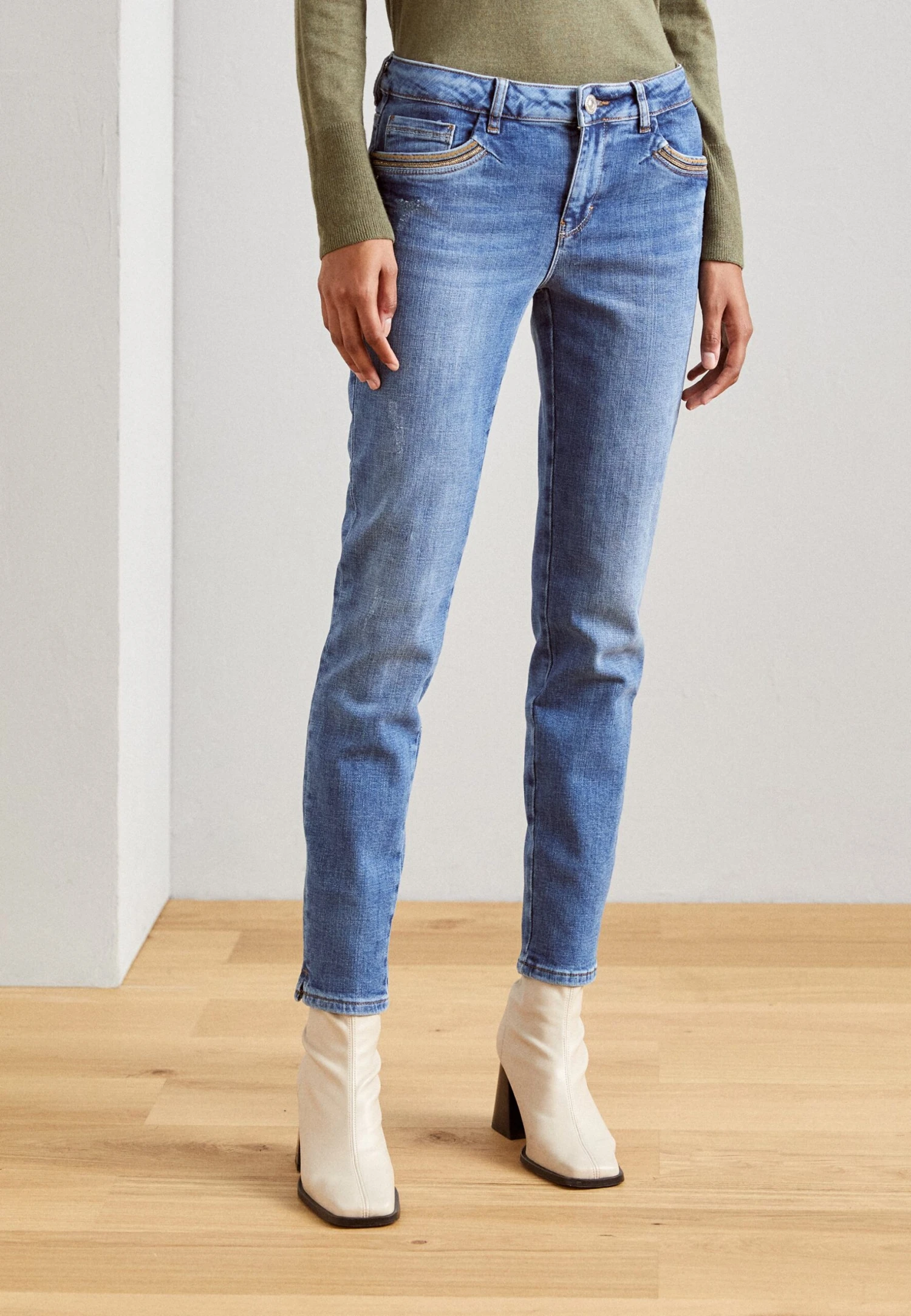 Mos Mosh Sumner Vivid - Slim Fit Jeans - Blue 1 Mos Mosh Sumner Vivid - Slim Fit Jeans - Blue