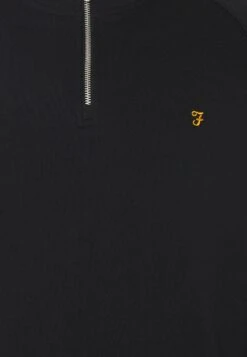 Farah Jim 1/4 Zip - Sweater - Black -Mode Kleding Winkel d540ff34d1d94bd0ac58e82b5d4ce072