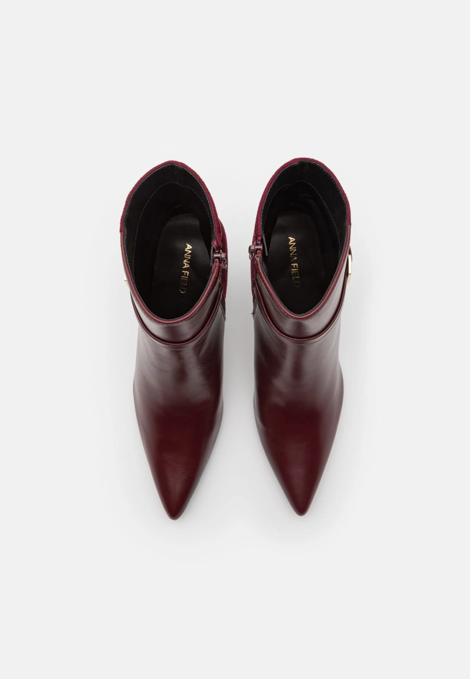 Anna Field Enkellaarsjes Met Hoge Hak - Bordeaux 5 Anna Field Enkellaarsjes Met Hoge Hak - Bordeaux - Afbeelding 5