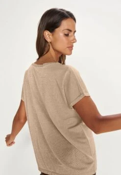 Mos Mosh Kay Tee - T-Shirt Basic - Gold 7 Mos Mosh Kay Tee - T-Shirt Basic - Gold -Mode Kleding Winkel de9532f1c79845749d31cd33d95af152