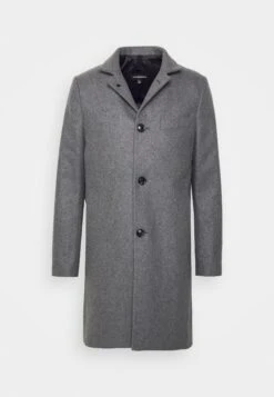 J.Lindeberg Holger Melton Coat - Mantel - Mid Grey Melange -Mode Kleding Winkel decfab5bcd294b989c19ee2a2a4e21f0