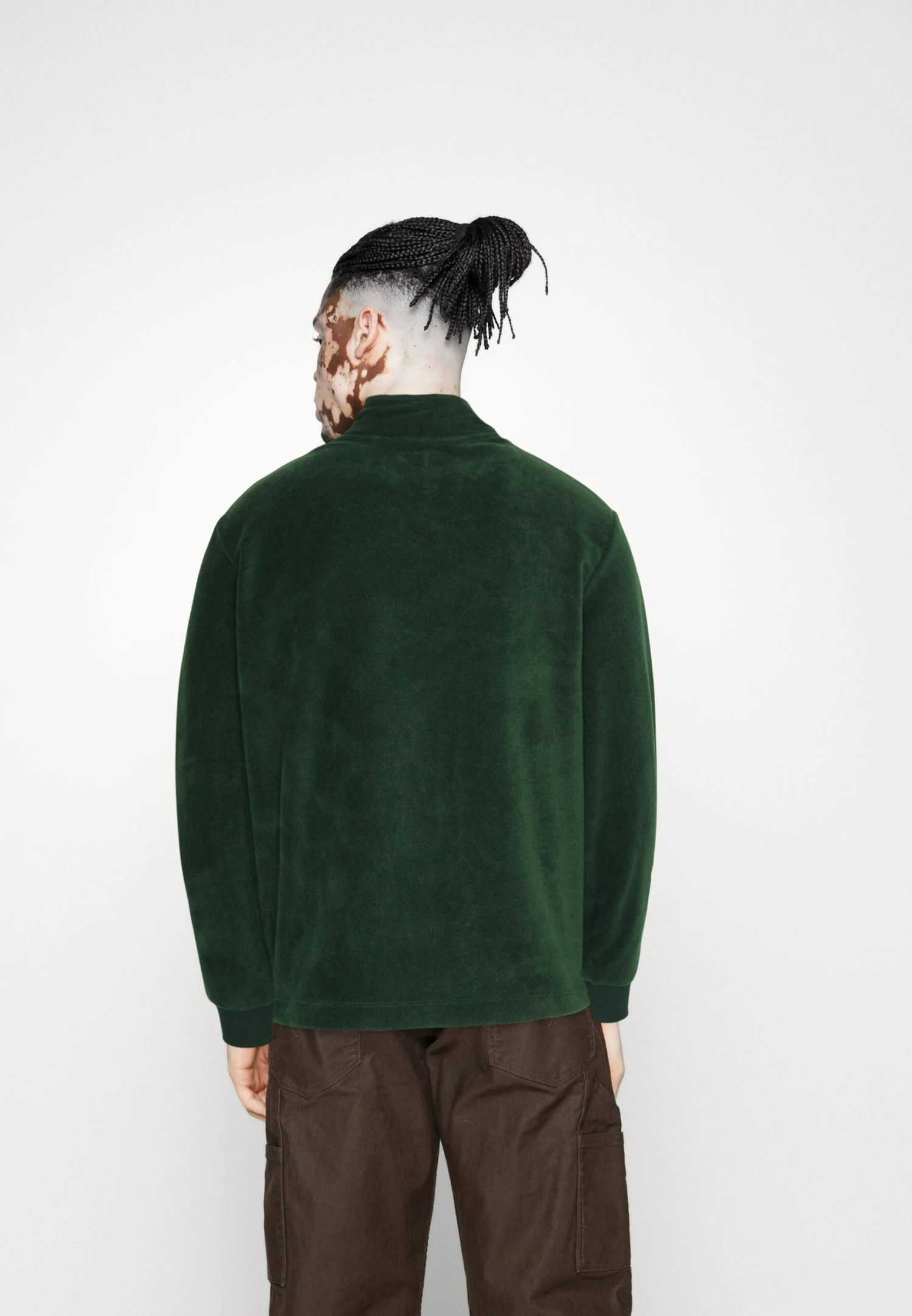 Lyle & Scott Quarter Zip - Fleece Trui - Dark Green 3 Lyle & Scott Quarter Zip - Fleece Trui - Dark Green - Afbeelding 3