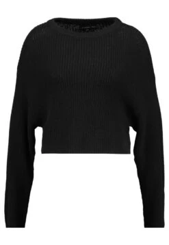 Even&Odd Cropped Jumper - Trui - Black -Mode Kleding Winkel e85001ce9542453992838447401a35e8