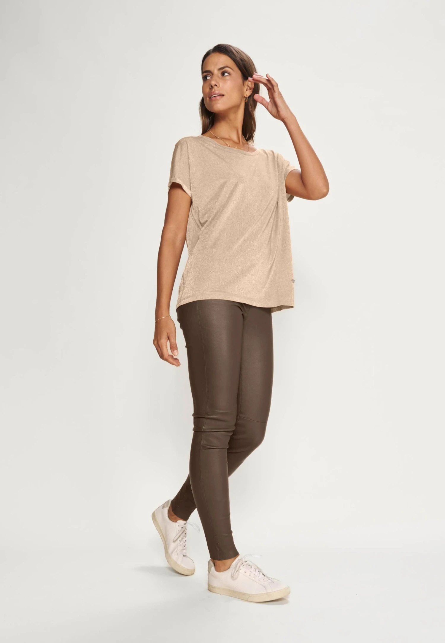 Mos Mosh Kay Tee - T-Shirt Basic - Gold 2 Mos Mosh Kay Tee - T-Shirt Basic - Gold - Afbeelding 2