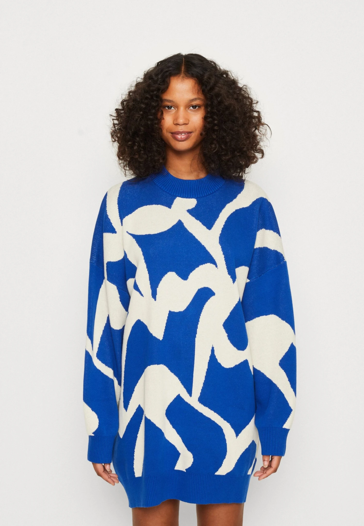 Monki Lisen Dress - Gebreide Jurk - Light Blue 1 Monki Lisen Dress - Gebreide Jurk - Light Blue