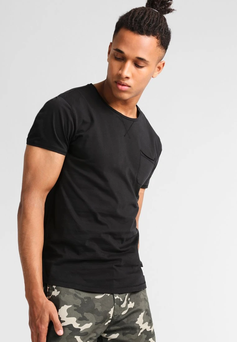 Pier One Garment Tee - T-Shirt Basic - Black 1 Pier One Garment Tee - T-Shirt Basic - Black