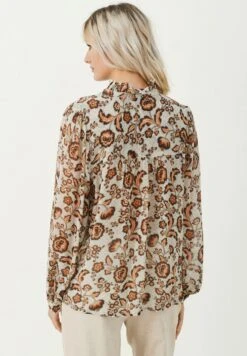 Part Two Viktorine - Overhemdblouse - Koi Japanese Flower Print -Mode Kleding Winkel f116128f20944e8faf86de97f9f938e2