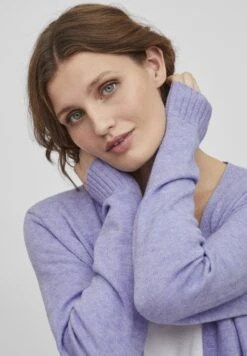 Vila Viril Long Cardigan - Vest - Sweet Lavender -Mode Kleding Winkel f2781c02db1346f29deb8ae2cd5f8768