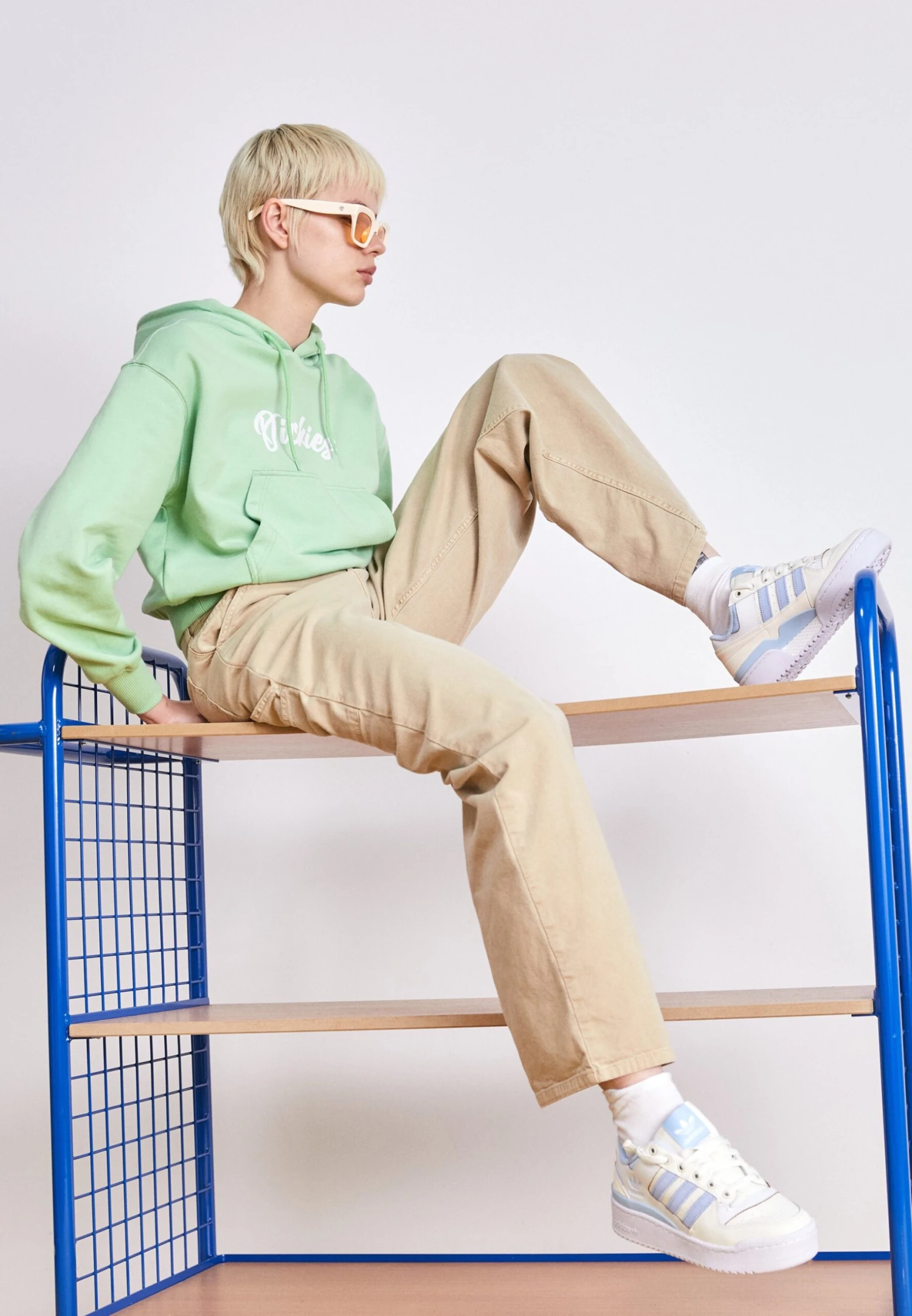 Adidas Originals Forum Bold Stripes W - Sneakers Laag - Off White/Clear Sky/White 4 Adidas Originals Forum Bold Stripes W - Sneakers Laag - Off White/Clear Sky/White - Afbeelding 4