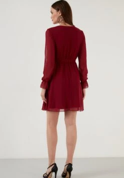 LELA Mini- Jurk - Bordeaux 8 LELA Mini- Jurk - Bordeaux -Mode Kleding Winkel f955448213064e749d11a8d3d15e01a2
