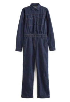 Next Button Through Boilersuit Petite - Jumpsuit - Rinse -Mode Kleding Winkel fcf3d0bbe49542deb1ca8ae9a2a3ad72