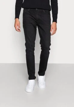 Mode Kleding Winkel 43 Pier One Jeans Skinny Fit - Black Denim